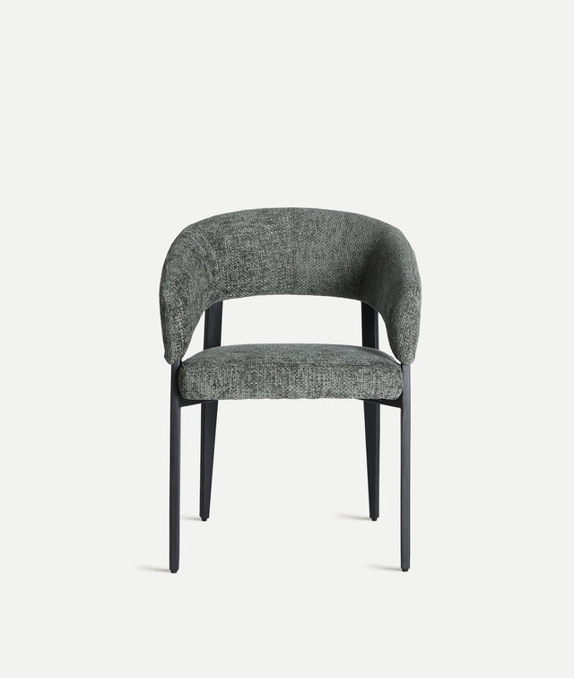 Silla Tapizada Bruges Gris Jaspeado