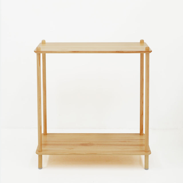 Vista frontal Consola Liure 80 cm Natural niveladores Slowdeco