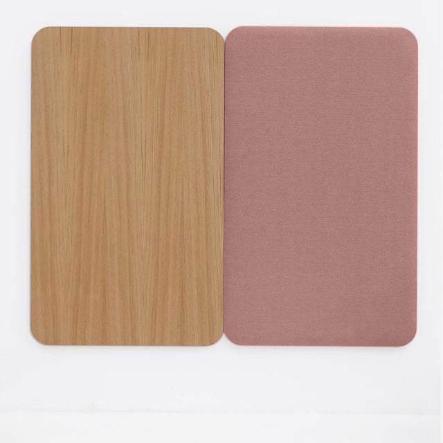 Cabecero modular 140cm Roble - Tapizado Rosa - Libra 61 Slowdeco