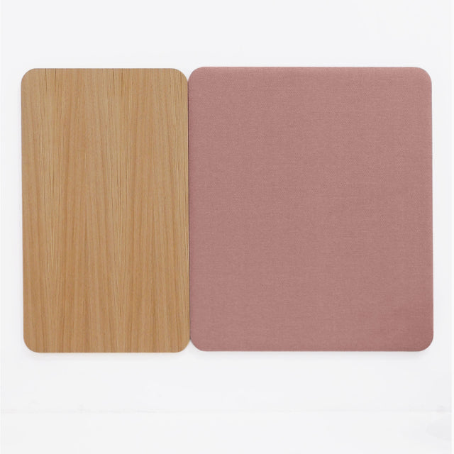Cabecero modular 160cm Roble - Tapizado Rosa - Libra 61 Slowdeco