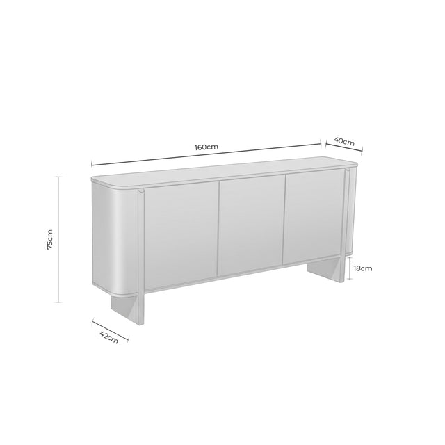 Aparador 160 Sidney | 3 puertas