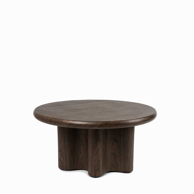 Mesa centro Mateo redonda 80 nogal