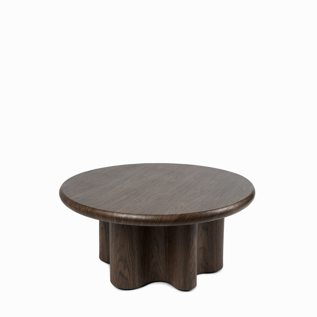 Mesa centro Mateo redonda 80 nogal