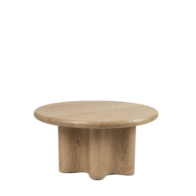 Mesa centro Mateo redonda 80 roble