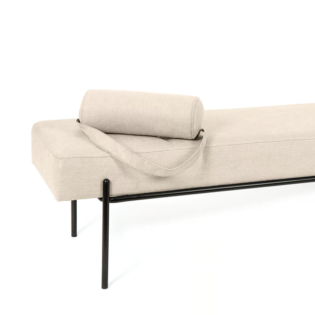 Banco Tapizado Cama Edimburgo Beige