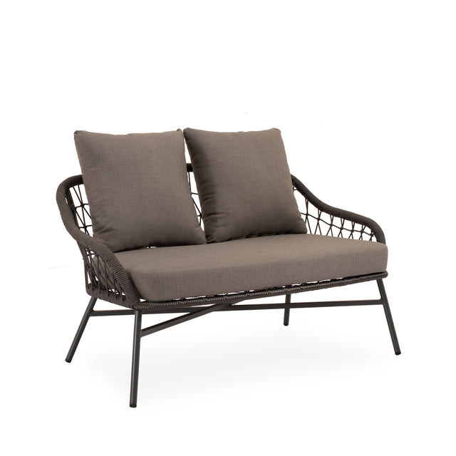 Conjunto de Jardín Salónica Gris | Sofá & Sillones & Mesa Centro