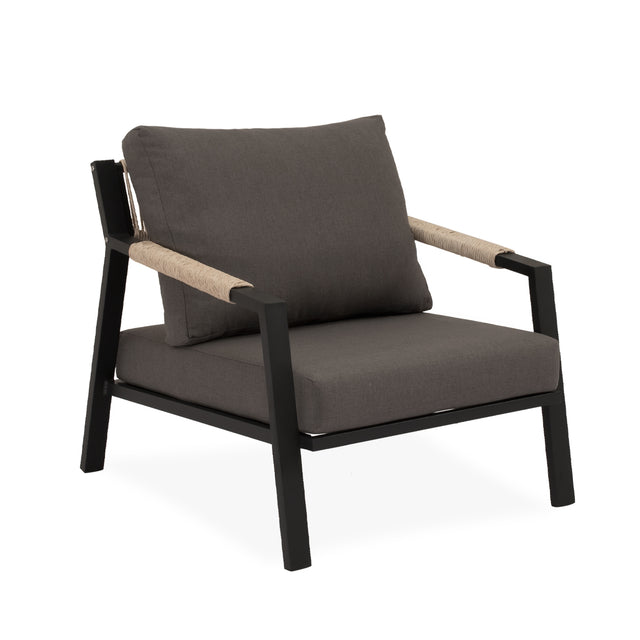 Conjunto de Jardín Muscat Gris Antracita | Sofá & Sillones & Mesa Centro