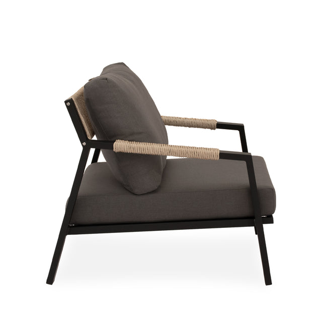 Conjunto de Jardín Muscat Gris Antracita | Sofá & Sillones & Mesa Centro
