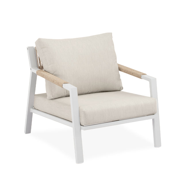 Conjunto de jardín Muscat Beige | Sofá + Sillones + Mesa Centro