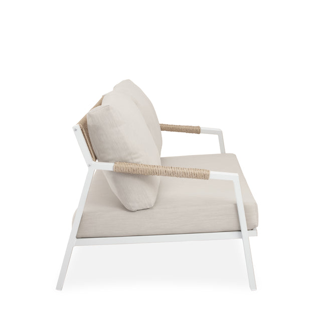 Conjunto de jardín Muscat Beige | Sofá + Sillones + Mesa Centro