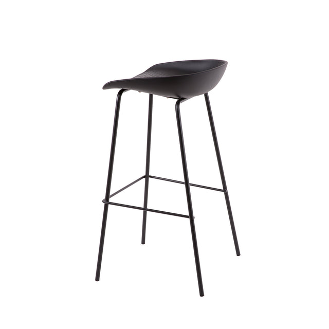 Marc white/black high stool