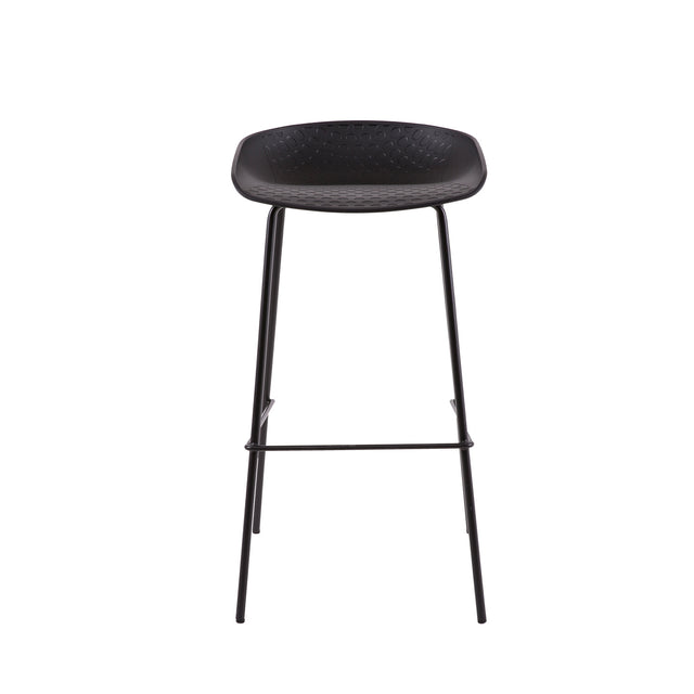 Marc white/black high stool