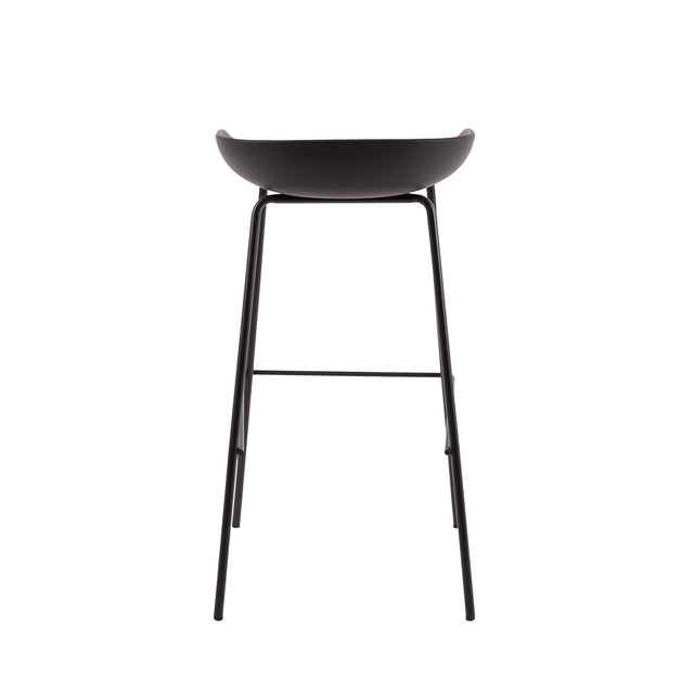 Marc white/black high stool