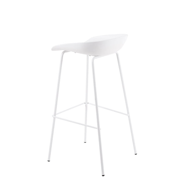 Marc white/black high stool