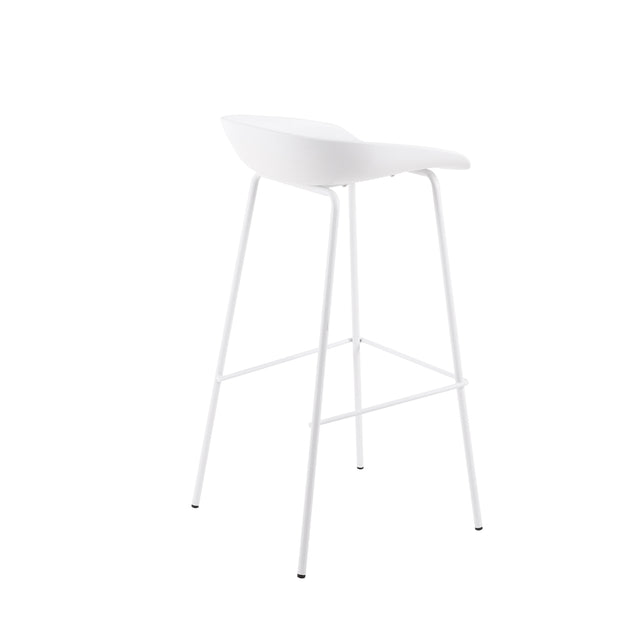 Marc white/black high stool