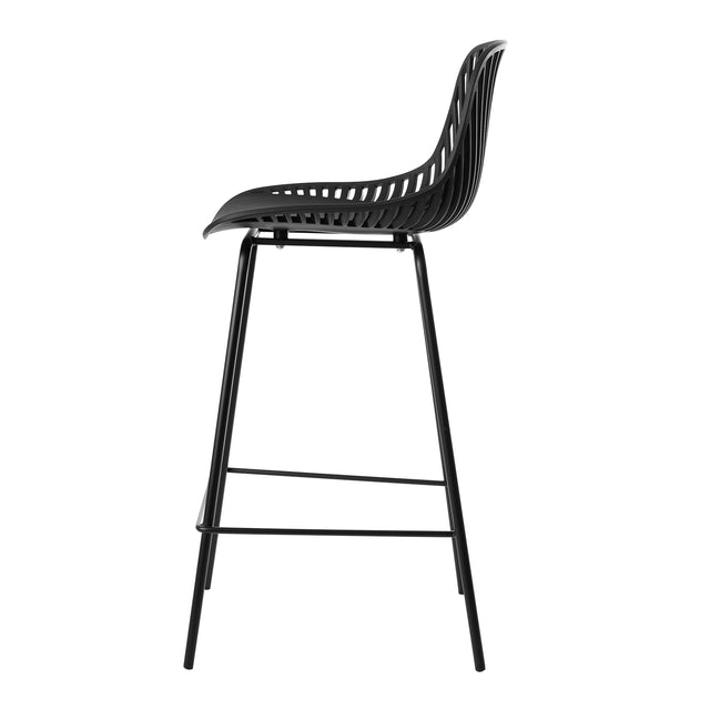 Marc white/black high stool