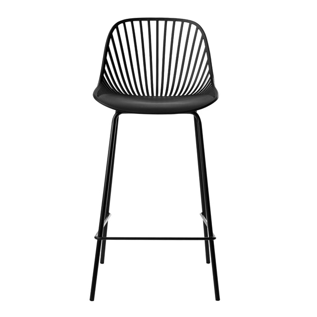 Marc white/black high stool