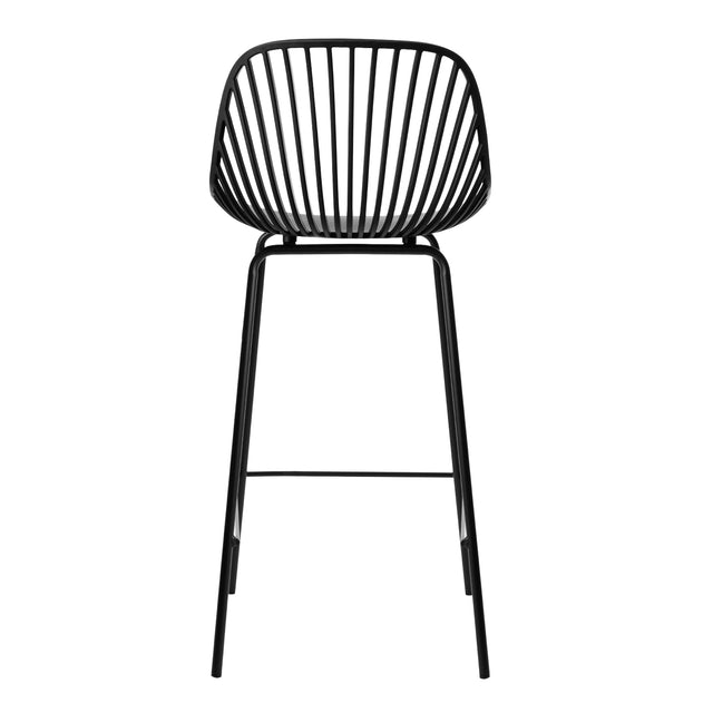 Marc white/black high stool