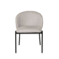 Silla Tapizada Fana Beige con acabado beige vista principal de estilo nórdico