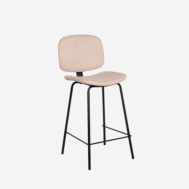 Marc white/black high stool