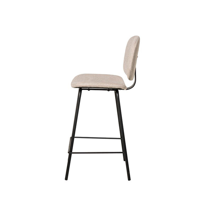 Marc white/black high stool