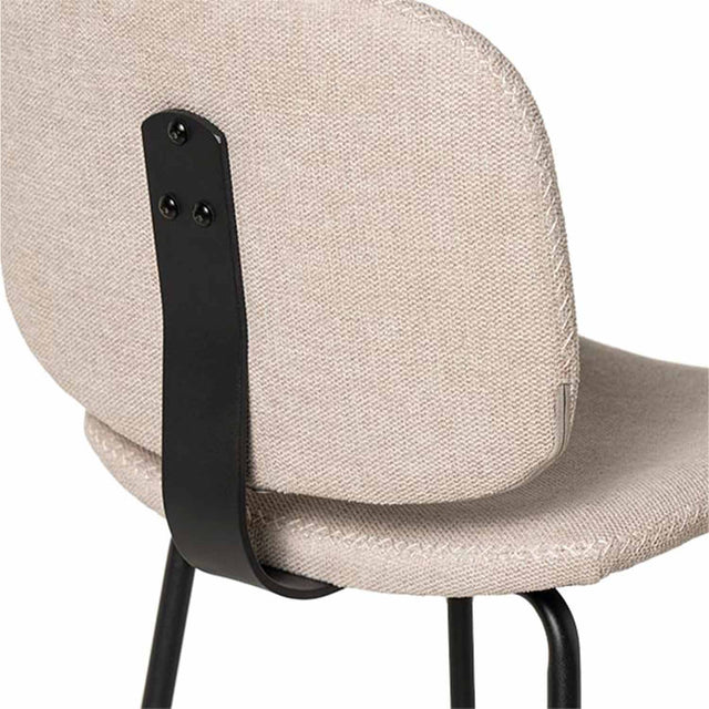 Marc white/black high stool