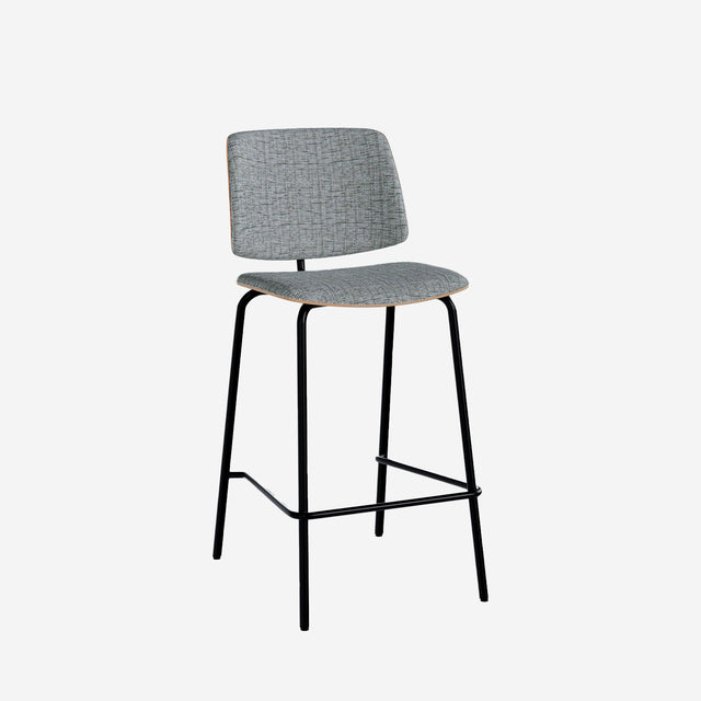 Marc white/black high stool