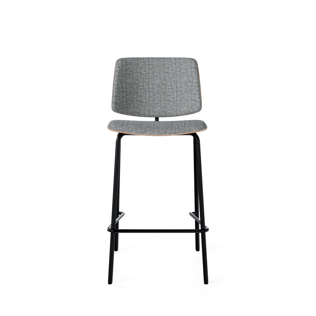 Marc white/black high stool