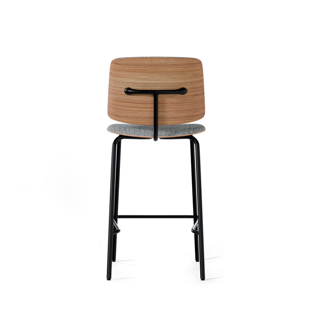 Marc white/black high stool