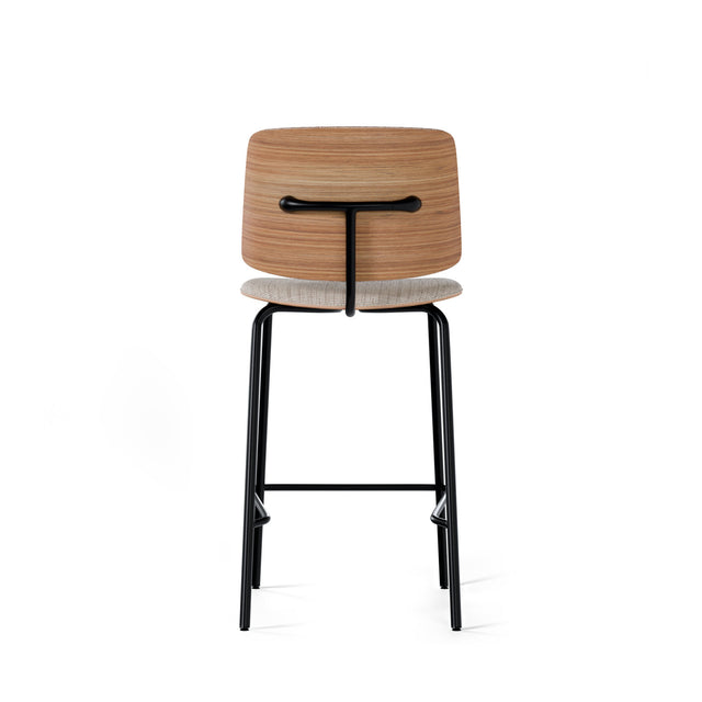 Marc white/black high stool