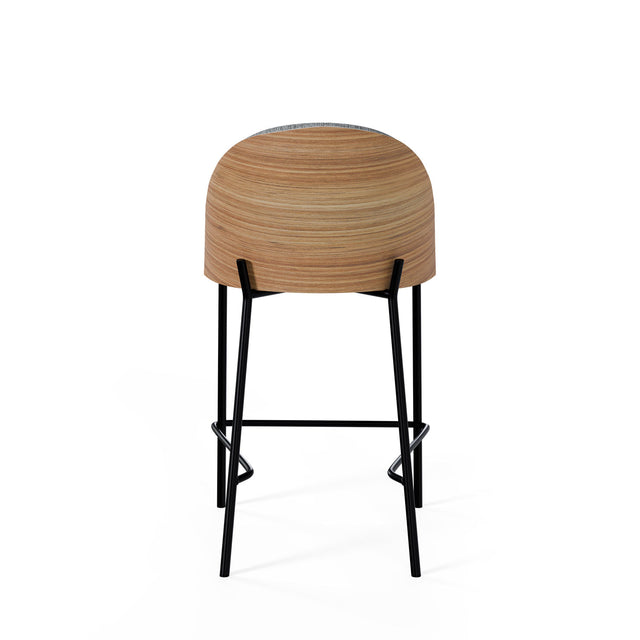 Marc white/black high stool