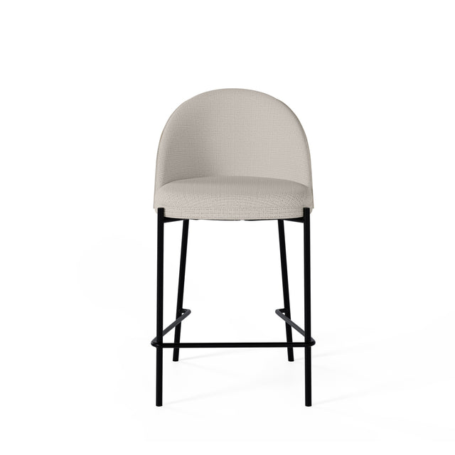 Marc white/black high stool