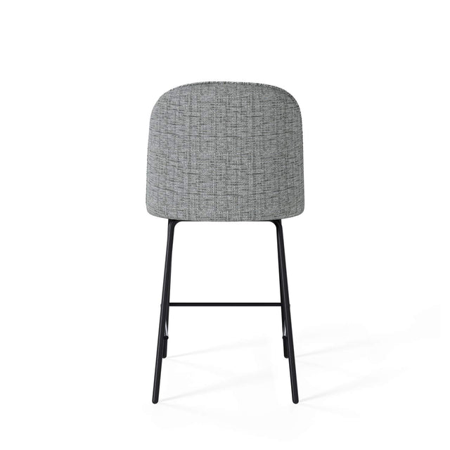 Marc white/black high stool