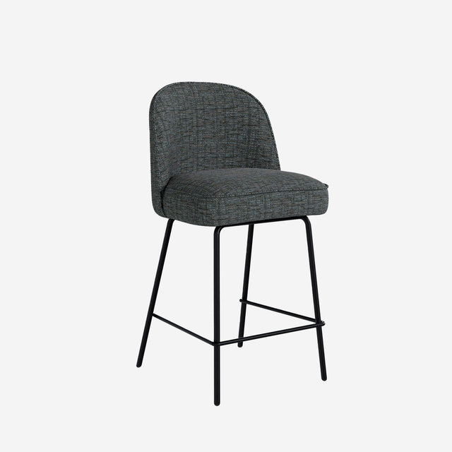 Marc white/black high stool