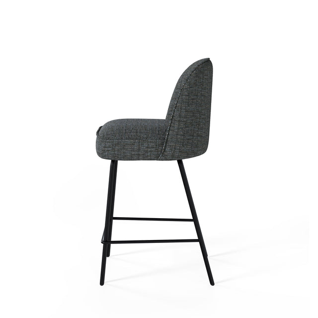 Marc white/black high stool