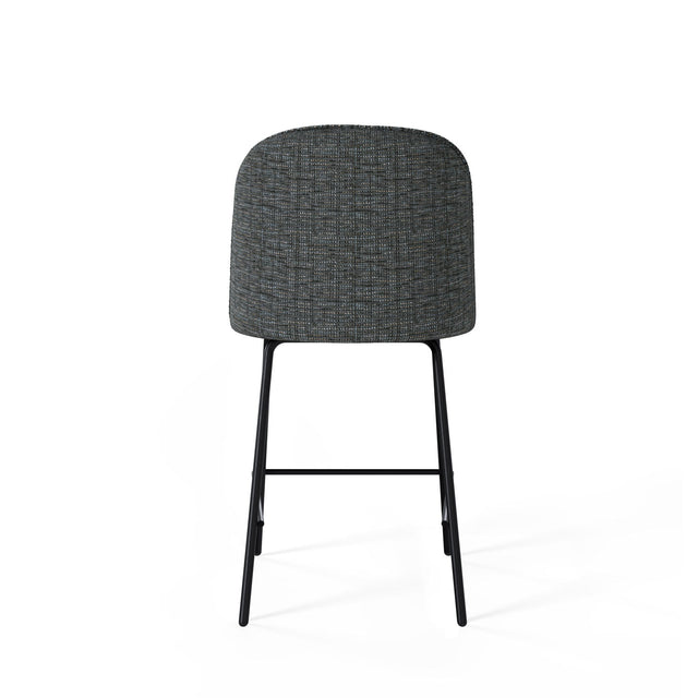 Marc white/black high stool