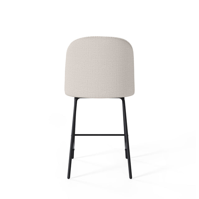 Marc white/black high stool