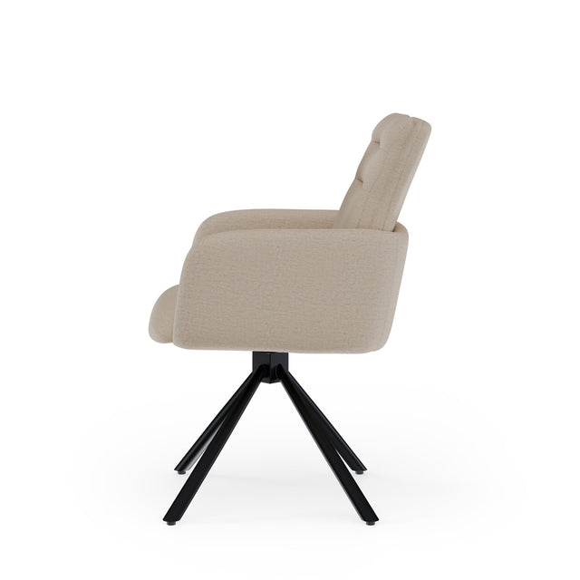 Silla Giratoria 180º Lina Beige