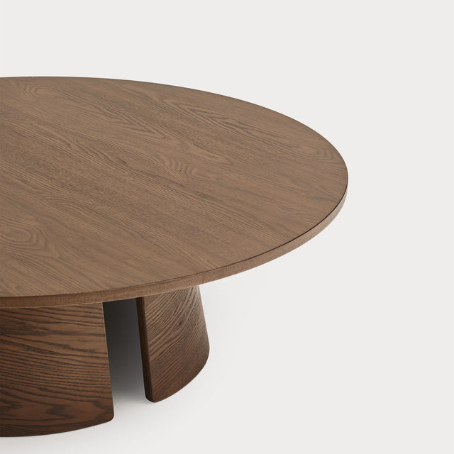 Mesa de Centro Redonda Cep Ø 110 Nogal