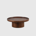 Mesa de centro Giselle 80 cm Marron oscuro, vista frontal