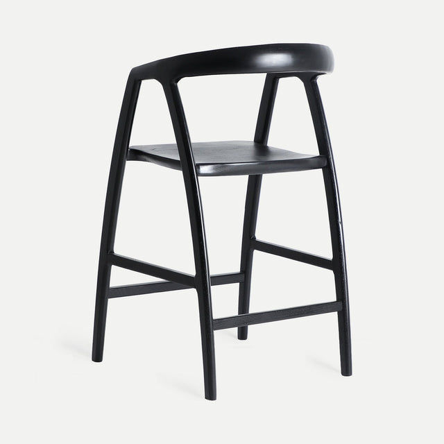 Taburete Alto Hasloch Negro