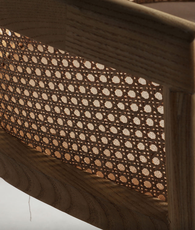 Silla Tapizada Vikan Olmo & Ratán