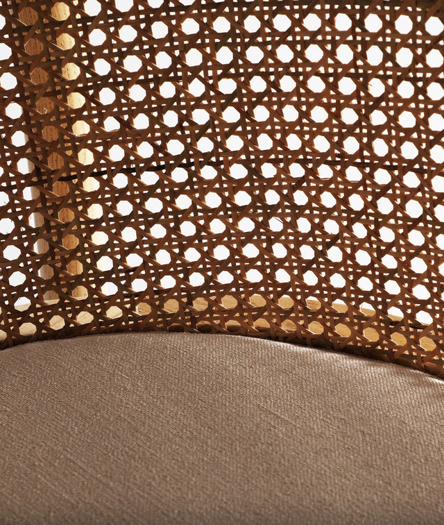 Silla Tapizada Vikan Olmo & Ratán