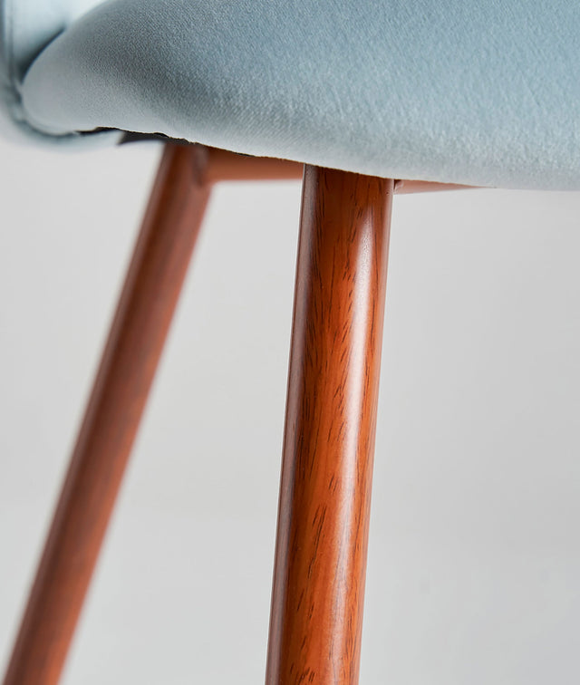 Silla Tapizada Lula Terciopelo Azul