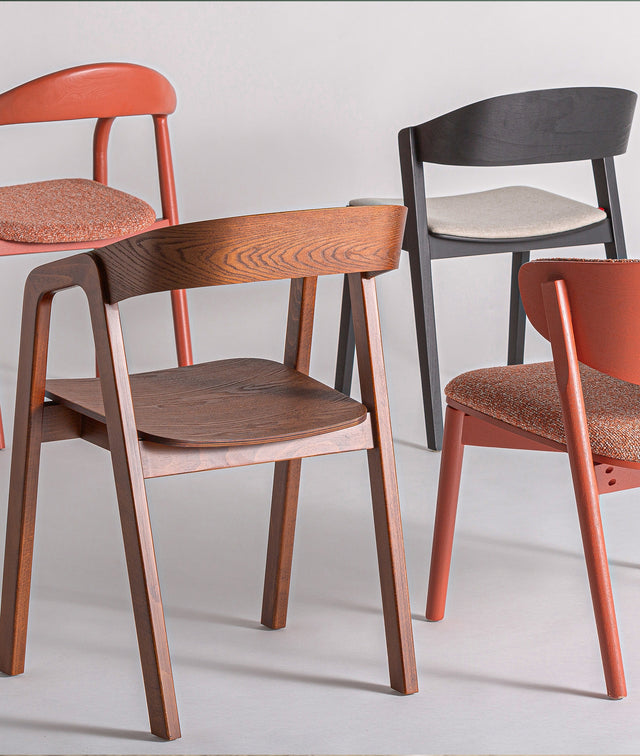 Silla Tapizada Vreden Coral