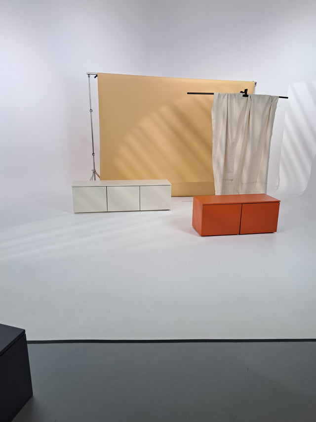 Mueble de TV de 200cm Nolla Naranja Teja