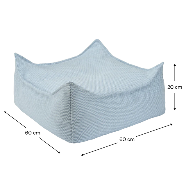 Azure Outdoor cuadrado otomano