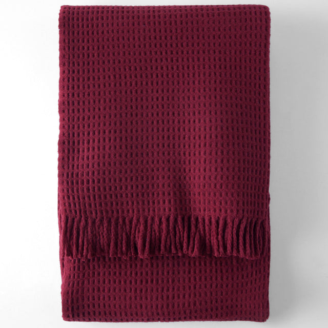 Manta Basics Waffle Burdeos