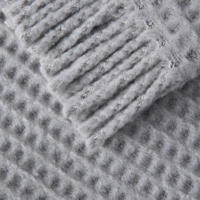 Manta Basics Waffle Gris Claro