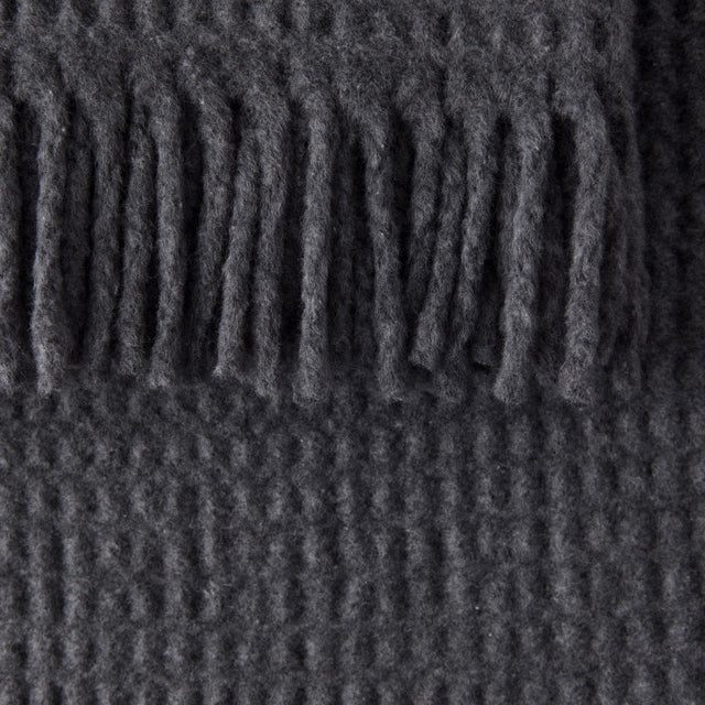 Manta Basics Waffle Gris Oscuro